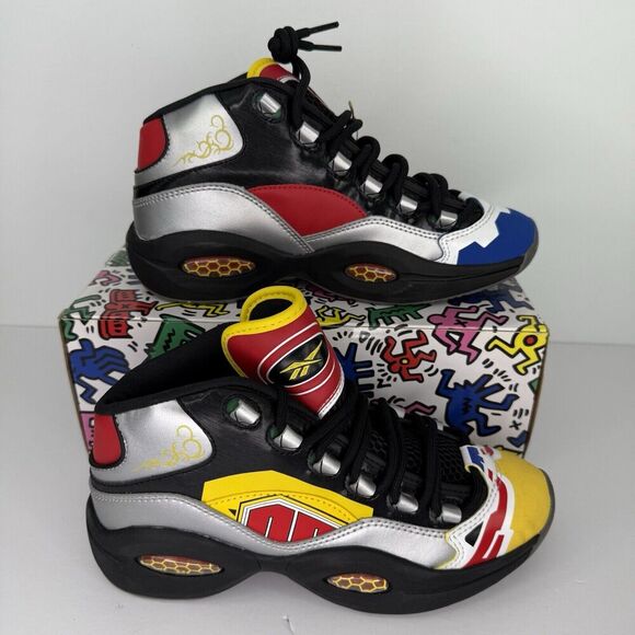 Reebok Question Mid Power Rangers Megazord Iverson Shoes Size 6 GY0588 - Picture 10 of 14
